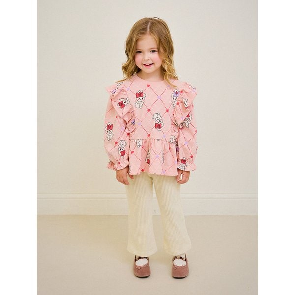 리본하트벨로아부츠컷팬츠