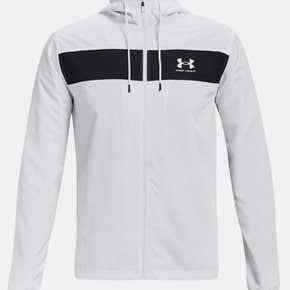 남성 바람막이 1361621 흰색 100 UA 스포츠스타일 윈드브레이커 재킷