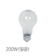 백열전구 일광램프 투명 200W E26 인테이러(25개입)