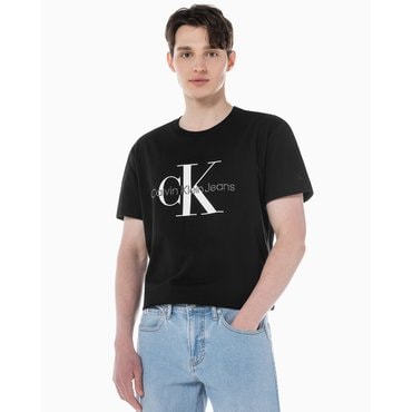 Calvin Klein Jeans 남성 레귤러핏 반팔 티셔츠(J320770리뉴얼)