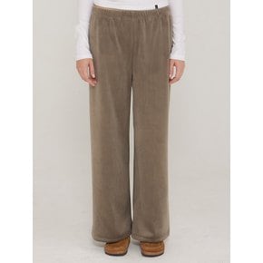 D. BASIC VELOUR WIDE PANTS - 4 COLOR