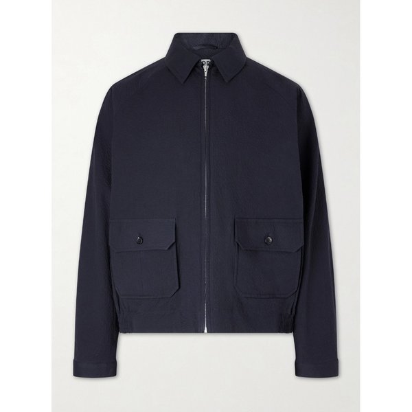 보디 코튼 블렌드 시어서커 봄버 재킷 46376663162957767