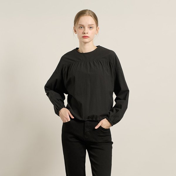 [여주점] 올앤선드리 라운드넥 루즈핏 블라우스 A5F8B427