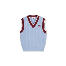 왁[WAAC]골프 (WWWAA24621LBX)Women Deep V-neck Knit Vest