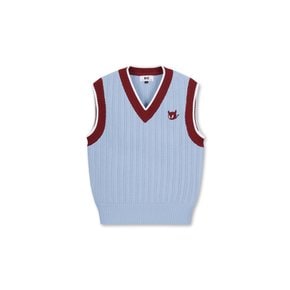 왁[WAAC]골프 (WWWAA24621LBX)Women Deep V-neck Knit Vest