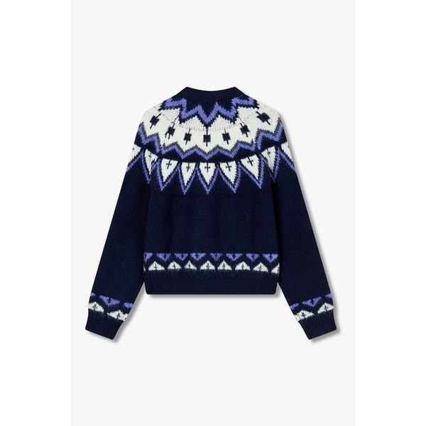 헤어리 패턴 라운드 가디건 9105451114056