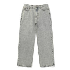 SP WIDE BIO WASHED DENIM PANTS-SAND BLUE