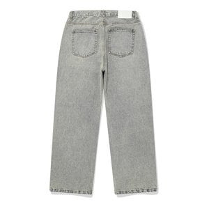 SP WIDE BIO WASHED DENIM PANTS-SAND BLUE