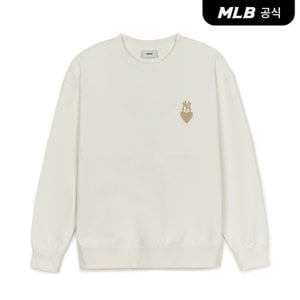 MLB [코리아공식] 하트 오버핏 맨투맨 NY (Cream)