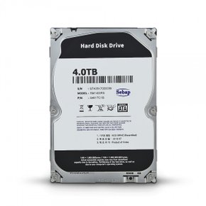 세바프 SM1400RS 4TB 하드 3.5형 PC 컴퓨터 데스크탑 HDD 하드디스크 (리퍼비시)