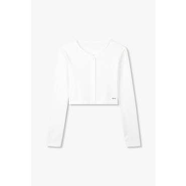 GCUT [지컷25S/S]로고 패치 코튼 크롭 가디건(7215240401)