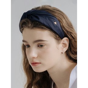 HTY003 Navy Twisted hair band