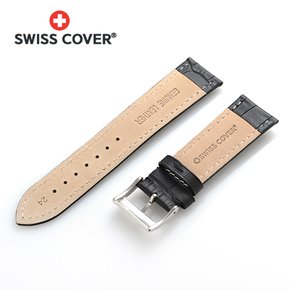 [정품] 스위스커버 SWISS COVER 24mm 소가죽 시계밴드 SC-2401 시계줄