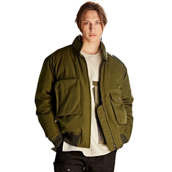 유니크 입체포켓 웰론 숏패딩점퍼 CTS22WWJPA40 KHA