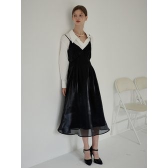 하이버넷 Organza Suspender Dress (BLACK)