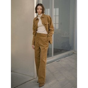 SIPT7060 wide corduroy pants_Camel