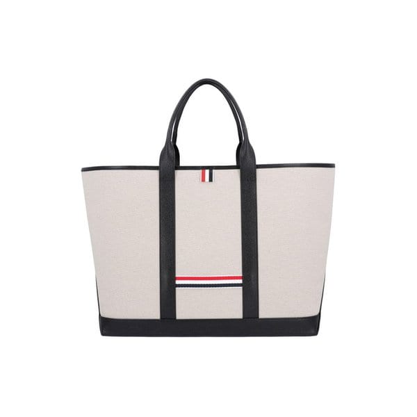 MAG389A F0492 001 스트라이프 삼선탭 미디움 토트백