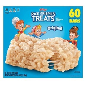 [해외직구]켈로그 라이스 크리스피 트리트바 오리지널 22g 60입/ Kelloggs Rice Krispies Treats 46.8oz