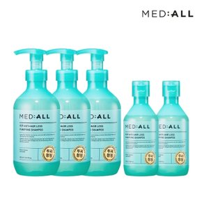 메디올 탈모완화 퓨리파잉 샴푸 480ml 3개+100ml 2개