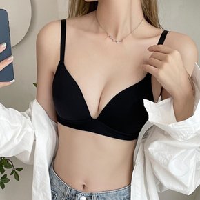 여름 노와이어 브라 여성 브라자 편한 노라인 얇은 속옷 2컬러