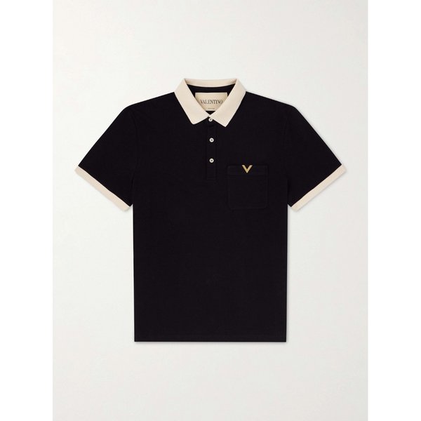 V골드 코튼 피케 폴로 셔츠 46376663163031175