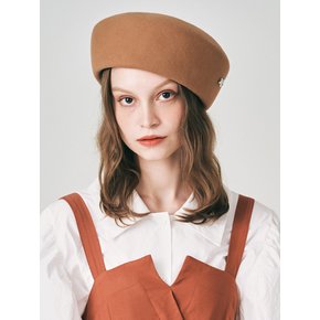 MEDELEINE WOOL BROWN BERET