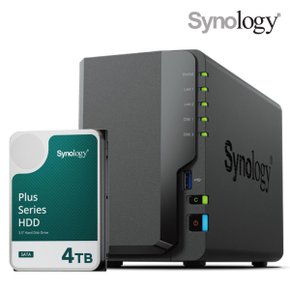 시놀로지 나스 DS224+2Bay NAS HAT3300 4TBX1EA 하드디스크 합본