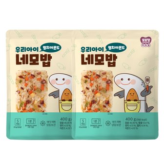 또또맘 우리아이 네모밥 멸치아몬드(400g) 4팩