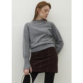 (T-6966)ESSENTIAL WOOL CUTOUT KNIT