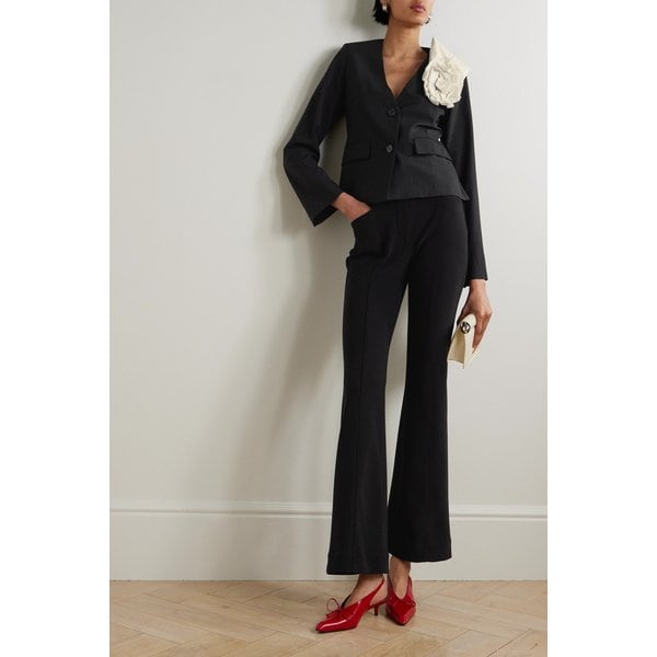 플로럴 코사지 크레이프 블레이저 46376663162969450