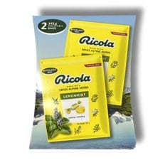 RICOLA 리콜라 스위스 레몬민트 허브 캔디 무설탕 슈가프리 342g x 2봉