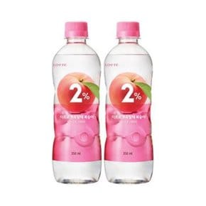 롯데칠성 2프로복숭아 350ml 40펫