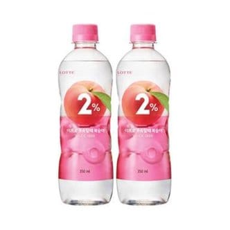  롯데칠성 2프로복숭아 350ml 40펫