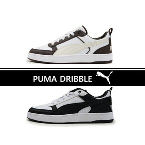 드리블 래더 화이트 브라운 블랙 코트 스니커즈 운동화 PUMA Dribble 400326 02 05