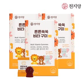 튼튼쑥쑥 키즈 비타구미 60개 x 4박스 (4개월분) / 포도맛