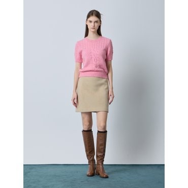 CC콜렉트 씨씨콜렉트 울 블렌드 하프슬리브 풀오버 C244KSK036