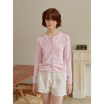 eyeye LOVE KNIT CARDIGAN_PINK (EEOU2CDR01W)