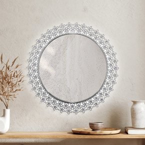 LED 벽걸이 화장실 화장대 인테리어 해바라기 LED 조명거울 3색변환