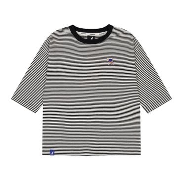 캉골키즈 루 심볼 3/4 슬리브 스트라이프 티셔츠 RC 0003 블랙_ARCCRT00030BK