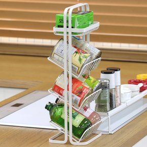 [무료배송]다용도 4단 조미료 정리 랙
