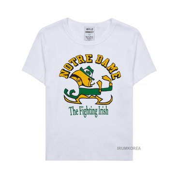 와일드동키 [와일드 동키] SS25 공용 아이리시 티셔츠 T IRISH WHITE