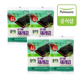 풀무원 참기름 재래김 전장 4봉 (80g)X4개