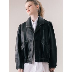 LAMBSKIN TAILOR RIDER JACKET-BK