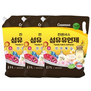 컨센서스 표준형 섬유유연제 베이비로션 2.1L (리필) x3개