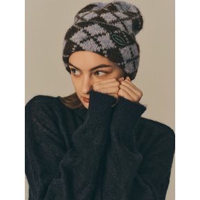 Argyle chunky beanie_4color