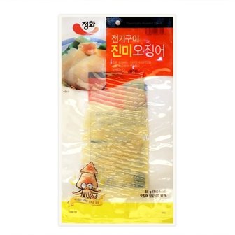  정화식품 전기구이 진미 오징어 55g 4입