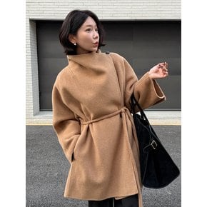 TIF CASHMERE DRAPED HALF COAT [HAND MADE]_2COLORS