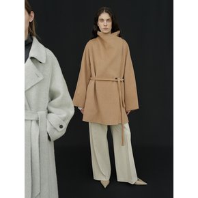 TIF CASHMERE DRAPED HALF COAT [HAND MADE]_2COLORS