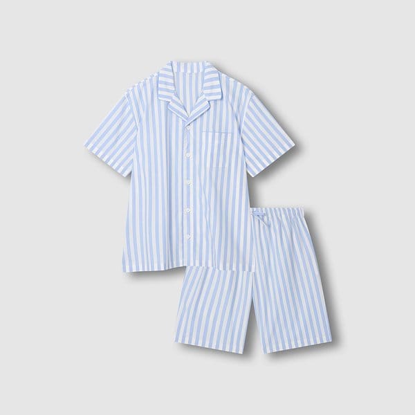 남 60수 코튼 5부 파자마 세트 J216201164052