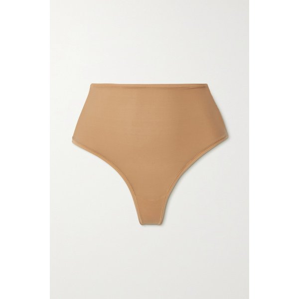 스킴스 핏 에브리바디 하이 웨이스트 텅 팬티 오커 베이지 36594538430116527